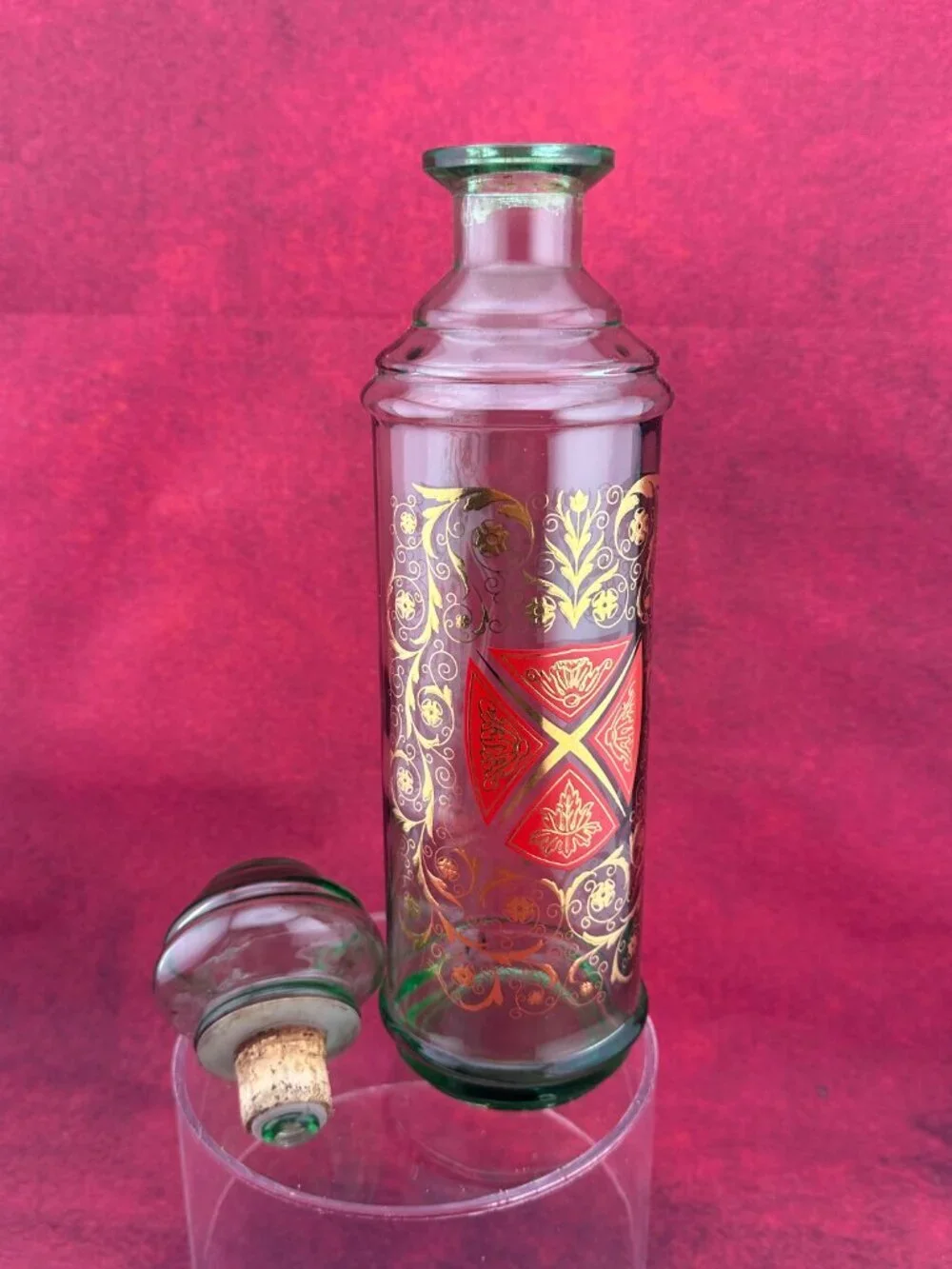 VINTAGE OLD FITZGERALD KENTUCKY WHISKEY DECANTER w/ UNIQUE GLASS STOPER 12